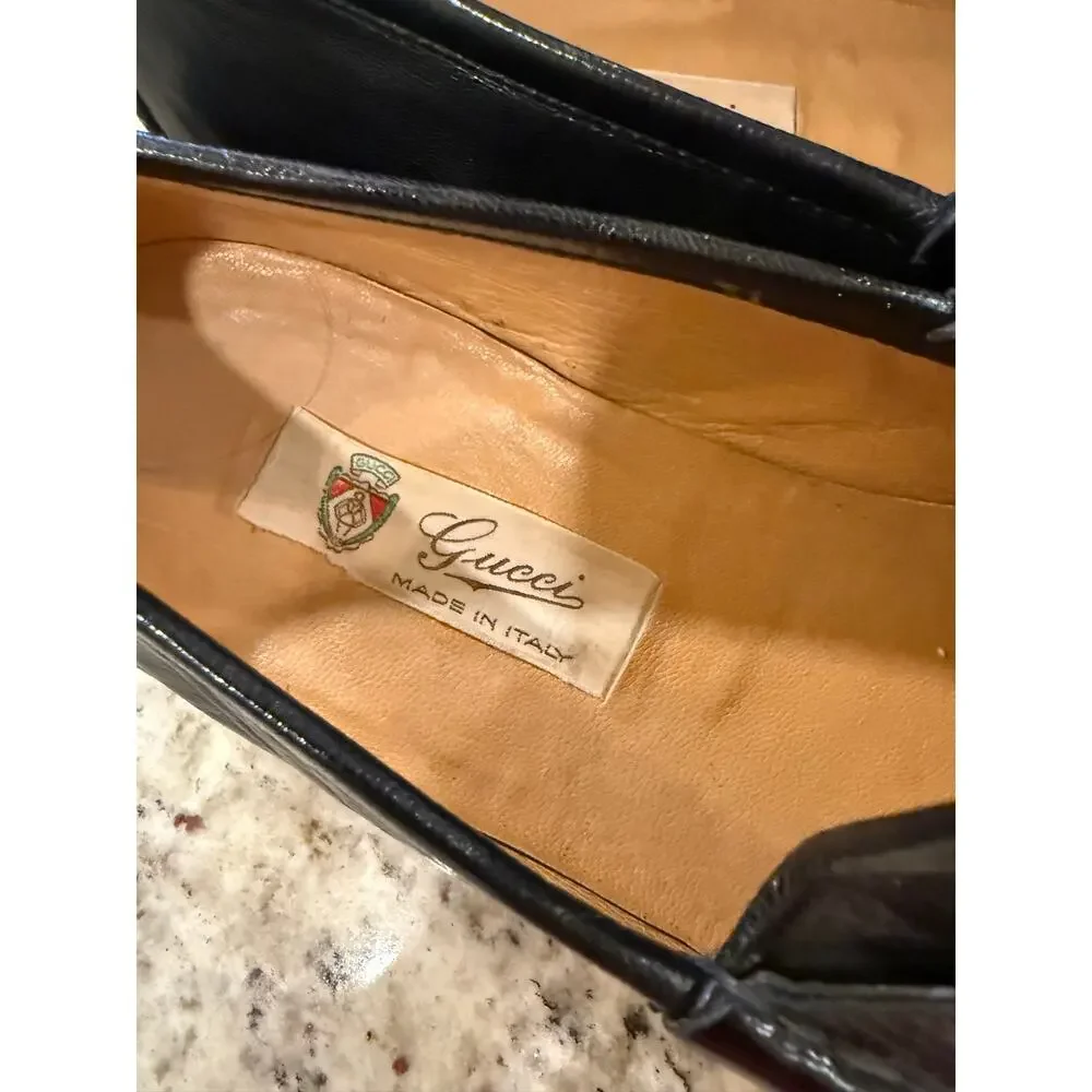 1980's Gucci Jordaan Horsebit Loafers